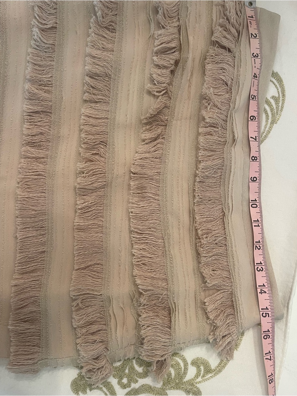 Tory Burch Silk Sand Fringe Tiered Mini Skirt - Picture 7 of 10